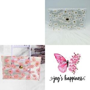 Floral Clear Card Case Wallet Bundle 2 style 2